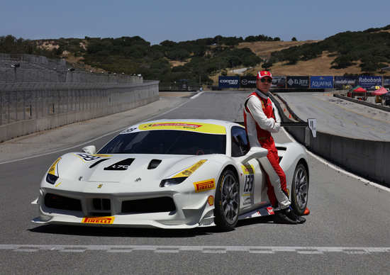 Michael Fassbender in pista nel Ferrari Challenge USA Michael Fassbender in pista nel Ferrari Challenge USA