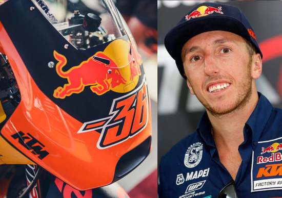 Tony Cairoli in pista con la MotoGP KTM RC16 a Valencia Tony Cairoli in pista con la MotoGP KTM RC16 a Valencia