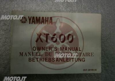 LIBRETTO Yamaha LIBRETTO USO E MANUTENZIONE XT 600 - Annuncio 6143875