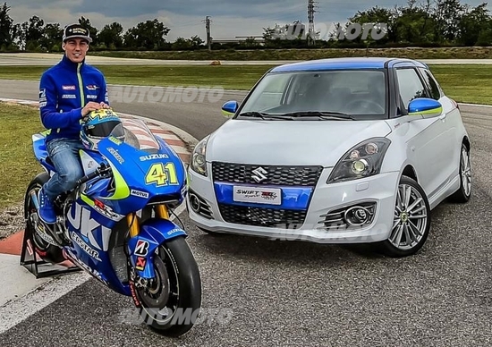 Suzuki Swift Sport GSX-RR Tribute, aria di MotoGP Suzuki Swift Sport GSX-RR Tribute, aria di MotoGP