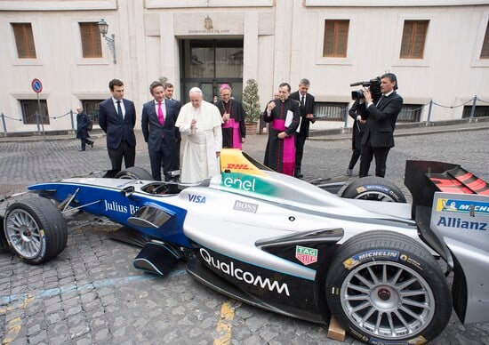 La Formula E incontra Papa Francesco in vista dell'inaugurazione dell'E-Prix