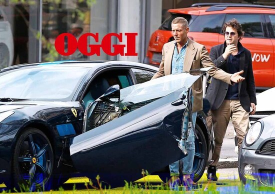 Lapo Elkann, incidente a Milano con la GTC4 Azzurra