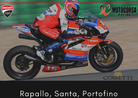 Federico Sandi con la Ducati SuperStock da Rapallo a Portofino Federico Sandi con la Ducati SuperStock da Rapallo a Portofino
