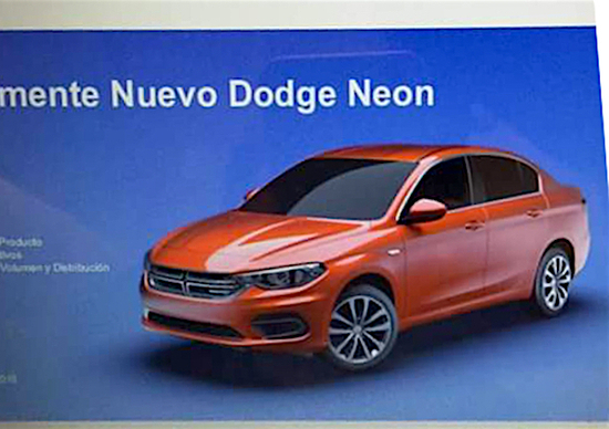 Fiat Tipo: in Messico diventa Dodge Neon Fiat Tipo: in Messico diventa Dodge Neon