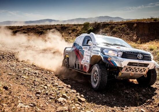 Cross-Country & Baja. Baja Aragon. Vincono Vladimir Vasilyev (Toyota) e Michael Metge (Sherco) Cross-Country & Baja. Baja Aragon. Vincono Vladimir Vasilyev (Toyota) e Michael Metge (Sherco)