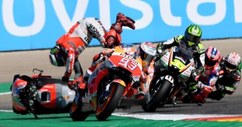 MotoGP 2018. Lorenzo: Sono caduto per colpa di Márquez