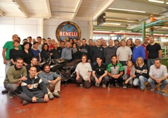 Kel Carruthers ha visitato la Benelli Kel Carruthers ha visitato la Benelli