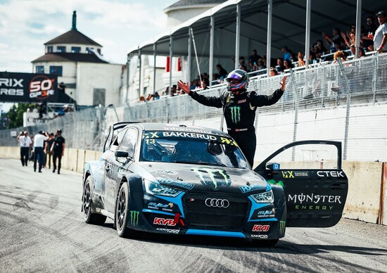 WRX 2019. Canada 3-Rivieres. Il RallyCross del Canada è di Andreas Bakkerud (Audi) WRX 2019. Canada 3-Rivieres. Il RallyCross del Canada è di Andreas Bakkerud (Audi)