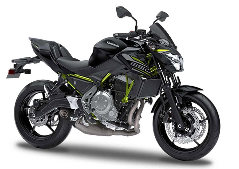 Manubrio In Alluminio Nero Accossato Per Kawasaki Z650 50th Anniversary, Diametro 22x5 Mm, Made In Italy