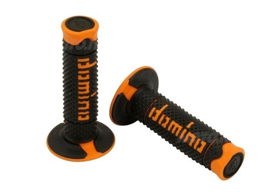 Nuovo colore arancio per la manopola Domino off-road bicolore Nuovo colore arancio per la manopola Domino off-road bicolore