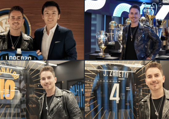 La giornata nerazzurra di Jorge Lorenzo La giornata nerazzurra di Jorge Lorenzo