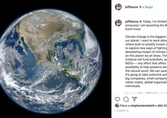Cambiamenti climatici: la ricetta di Jeff Bezos Cambiamenti climatici: la ricetta di Jeff Bezos