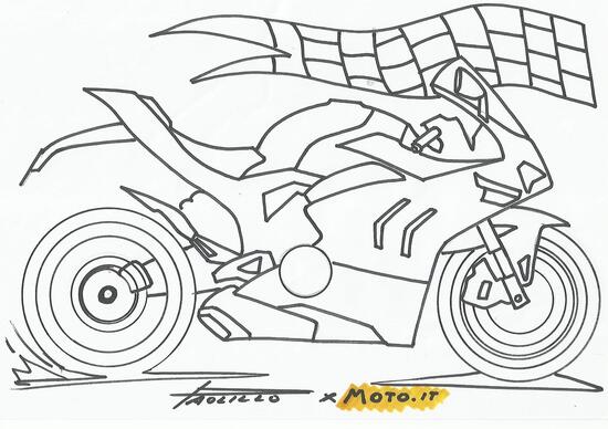#coloralapassione - Le moto da stampare e colorare: Ducati Panigale V4 #coloralapassione - Le moto da stampare e colorare: Ducati Panigale V4
