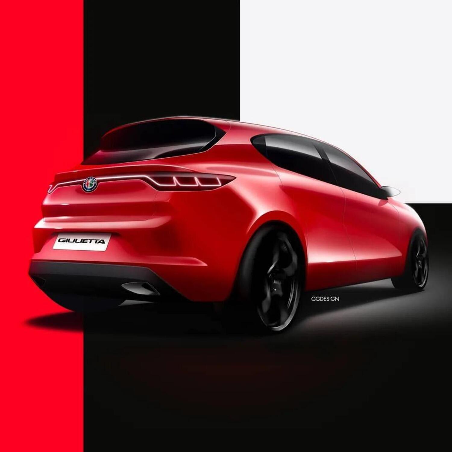 Alfa Romeo Giulietta 2022 bozzetti di come non nascerà la 