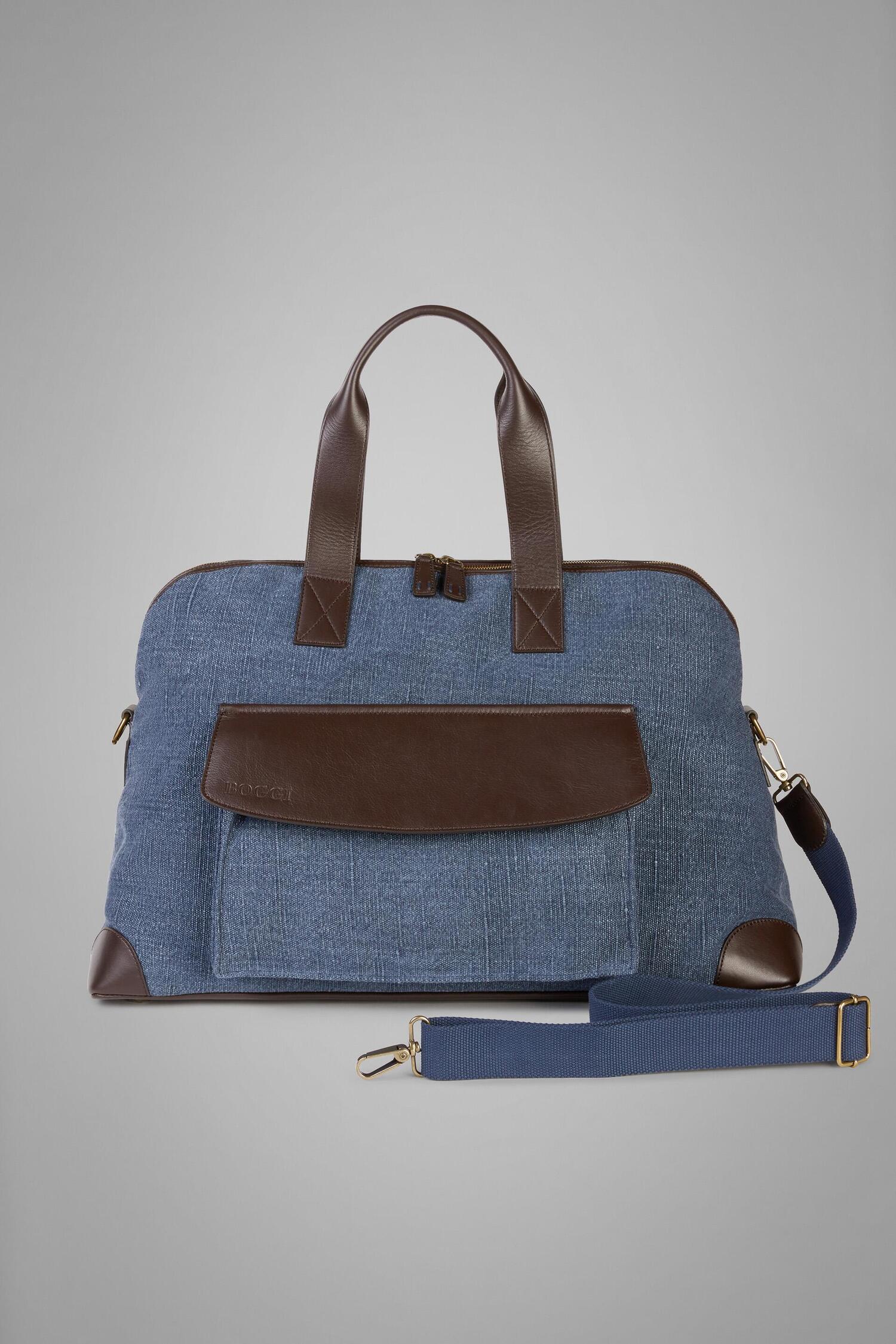 Boggi Milano borsone canvas e pelle