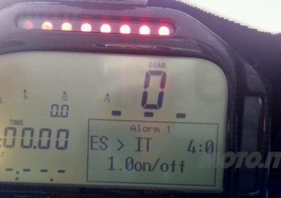 Tedeschi rosiconi? Guardate il display della S1000RR di Melandri Tedeschi rosiconi? Guardate il display della S1000RR di Melandri