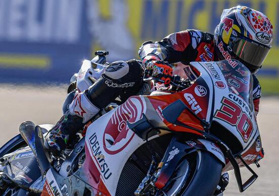MotoGP 2020. Nakagami è il più veloce nel warm up del GP di Aragon MotoGP 2020. Nakagami è il più veloce nel warm up del GP di Aragon