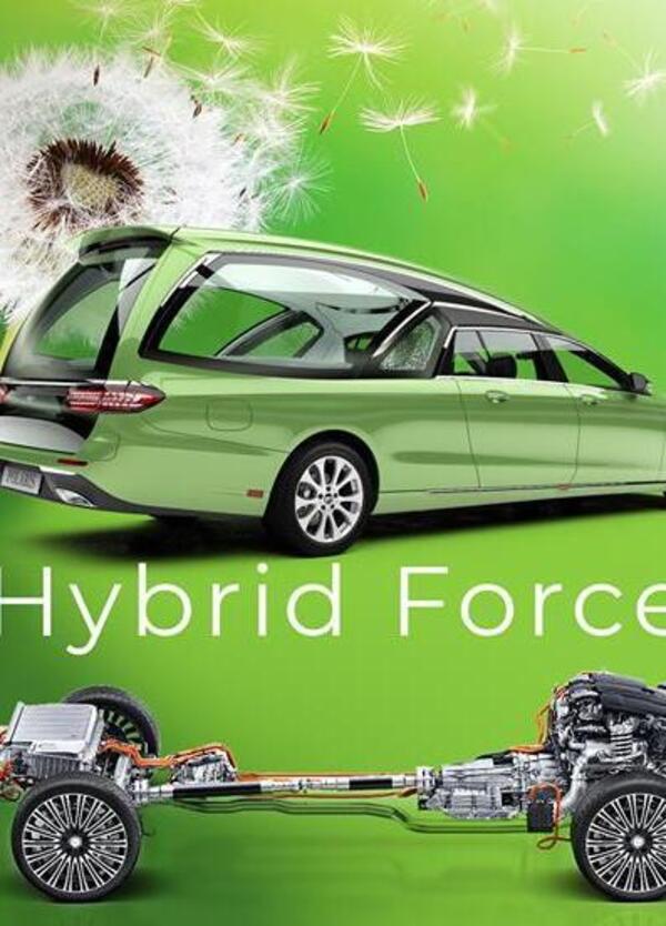 Autofunebre ibrida con la Stella (ottimale per ZTL e cimitero): Mercedes EQ power Plug-in