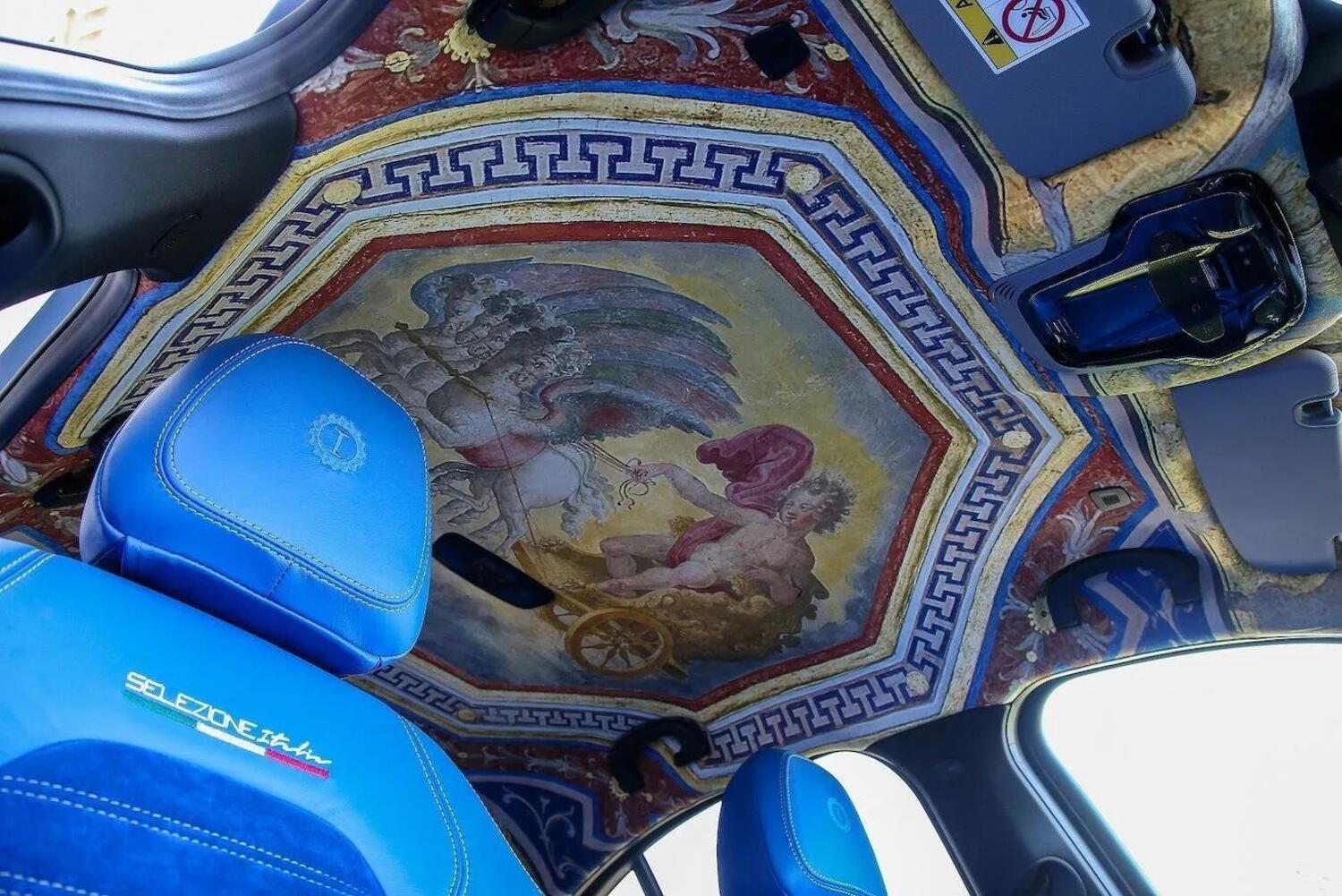 Lapo Elkann si supera: arriva l'Alfa Romeo Giulia con affresco rinascimentale