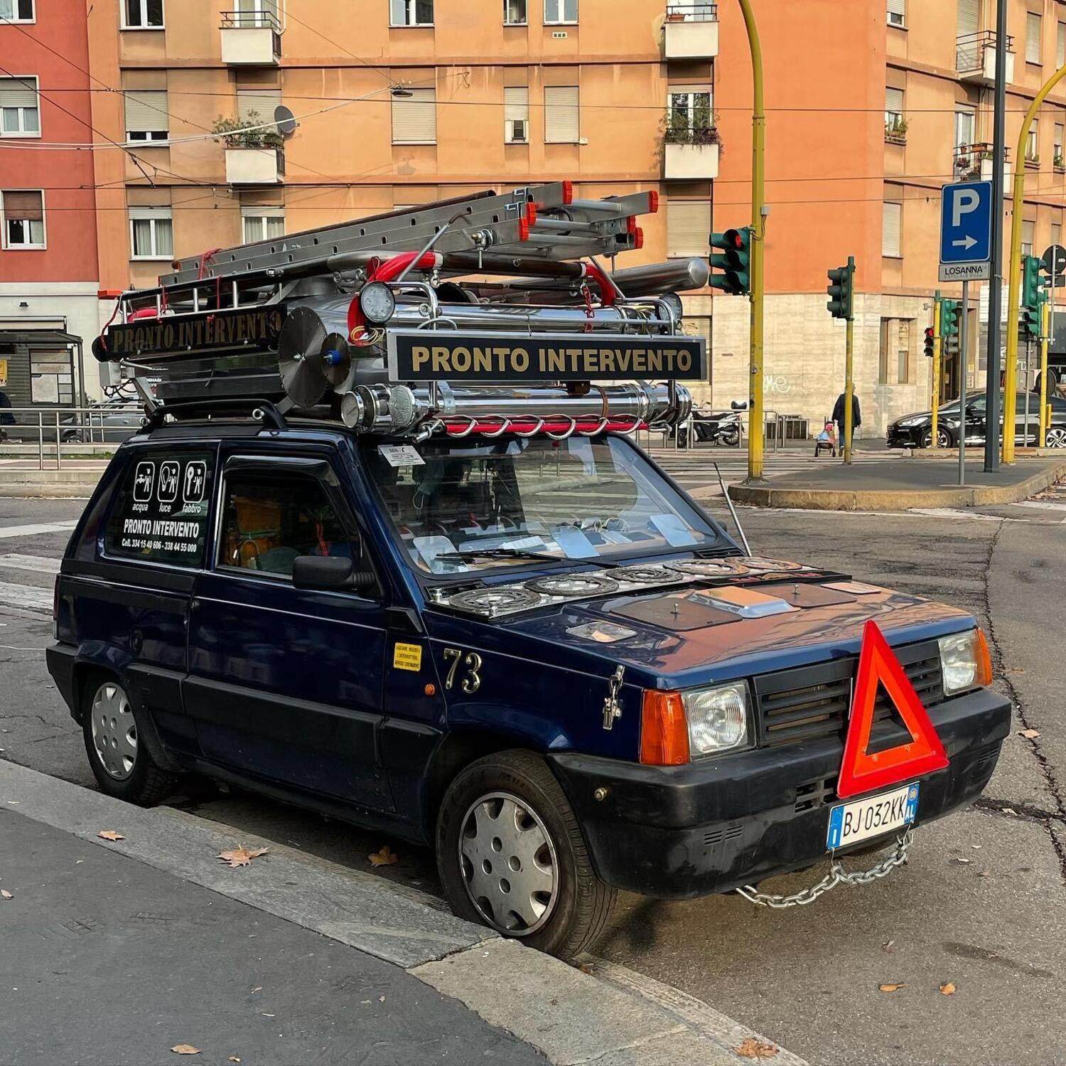 L'auto da lavoro TOTALE: la Fiat Panda del tuttofare milanese...
