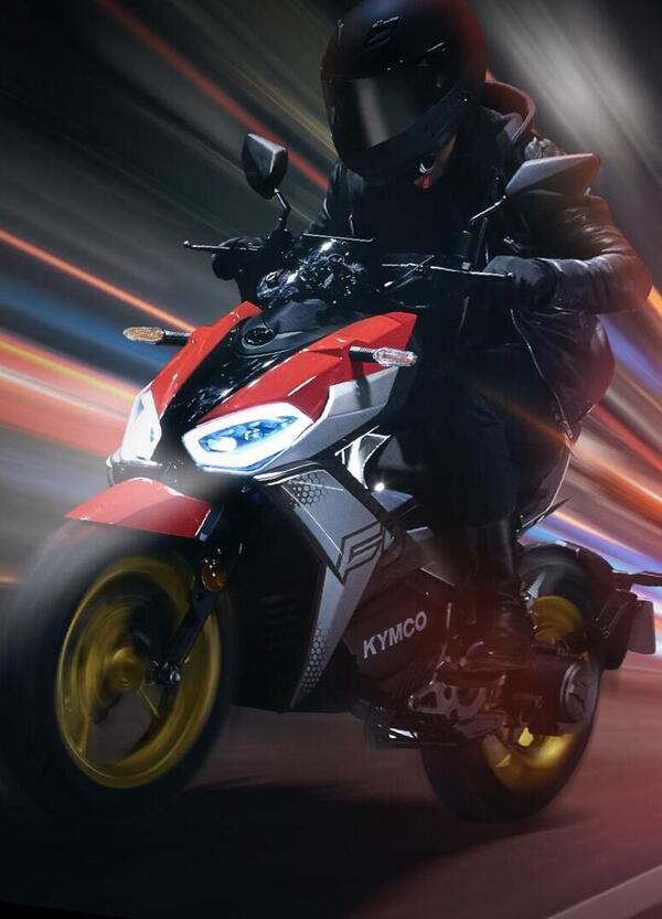 Kymco F9. Scooter elettrico da 110 km/h che si carica in 2 ore