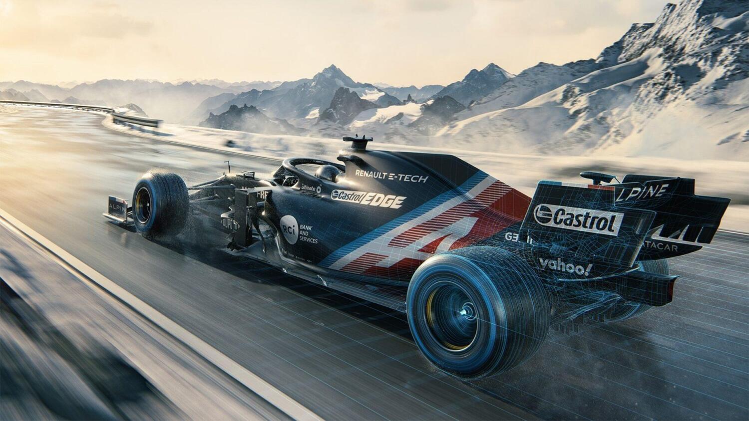 Formula 1, l'Alpine mostra una livrea invernale
