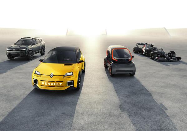 I progetti di Renault tra Ridimensionamento (3 pianali 4 motori) Icone (R5) e Sport (Alpine)