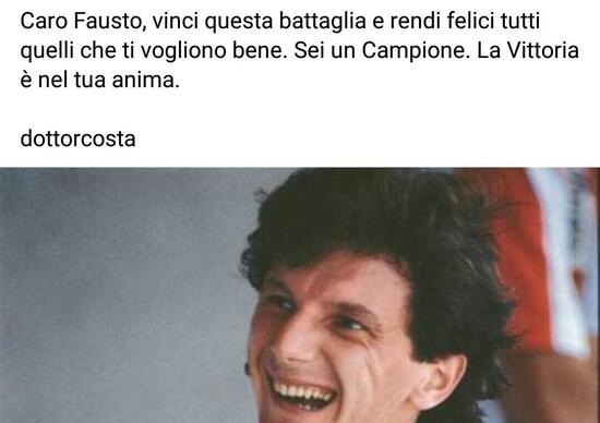 Il messaggio del Dottor Costa a Fausto Gresini: “Vinci ancora!” Il messaggio del Dottor Costa a Fausto Gresini: “Vinci ancora!”