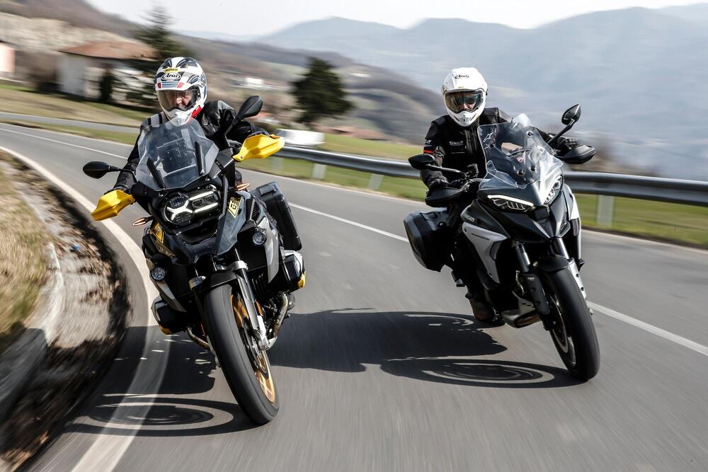 BMW R1250GS VS Ducati Multistrada V4S: maxienduro italiana o tedesca