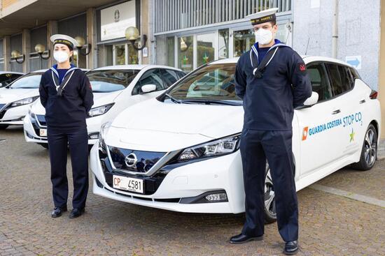 La Nissan Leaf elettrica con le Forze dell’Ordine italiane: Guardia Costiera La Nissan Leaf elettrica con le Forze dell’Ordine italiane: Guardia Costiera