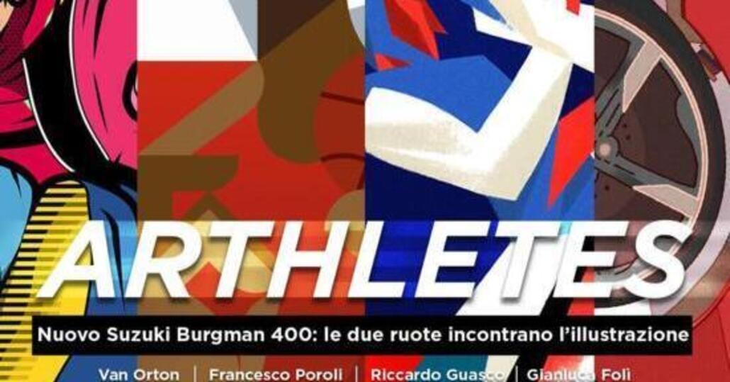 Al via ARThletes: il nuovo Suzuki Burgman 400 incontra l'illustrazione con i primi due artisti