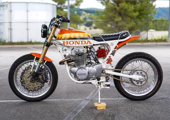 La Honda CB350 del 1970 adesso è una street scrambler La Honda CB350 del 1970 adesso è una street scrambler