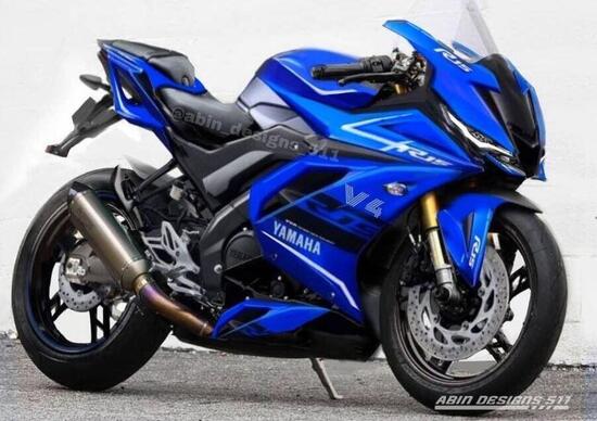 Spiata la Yamaha YZF R15 V4. Estetica della nuova R7 Spiata la Yamaha YZF R15 V4. Estetica della nuova R7