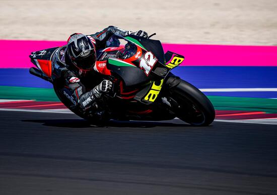 MotoGP 2021. Maverick Vinales al GP di Aragon sull'Aprilia MotoGP 2021. Maverick Vinales al GP di Aragon sull'Aprilia