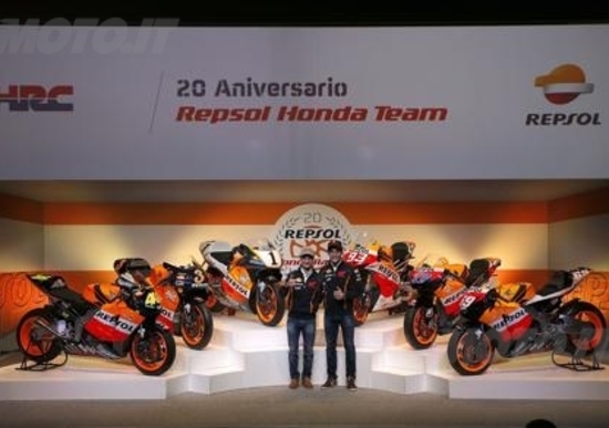 Honda e Repsol, 20 anni e 10 titoli Honda e Repsol, 20 anni e 10 titoli