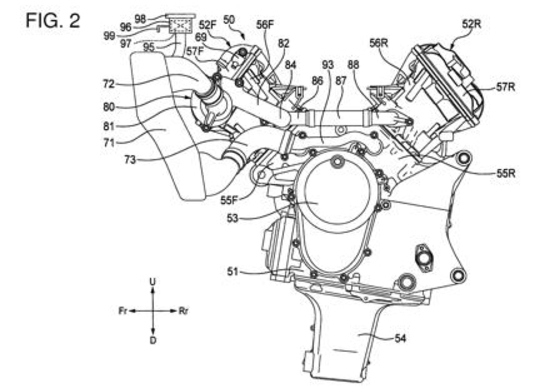 Honda V4 Superbike, spunta il primo brevetto Honda V4 Superbike, spunta il primo brevetto