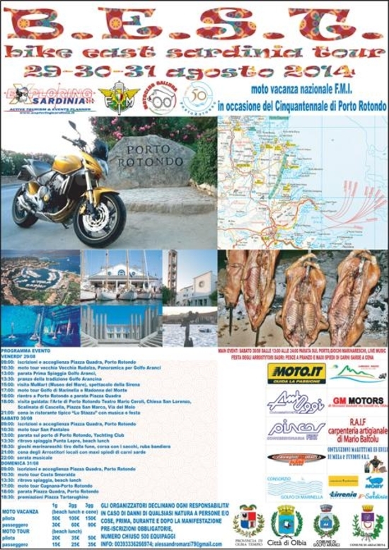 Scopri la Sardegna in moto per i 50 anni di Porto Rotondo Scopri la Sardegna in moto per i 50 anni di Porto Rotondo