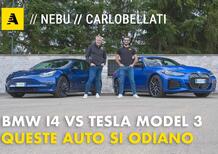BMW i4 M50 sfida la Tesla Model 3 Performance
