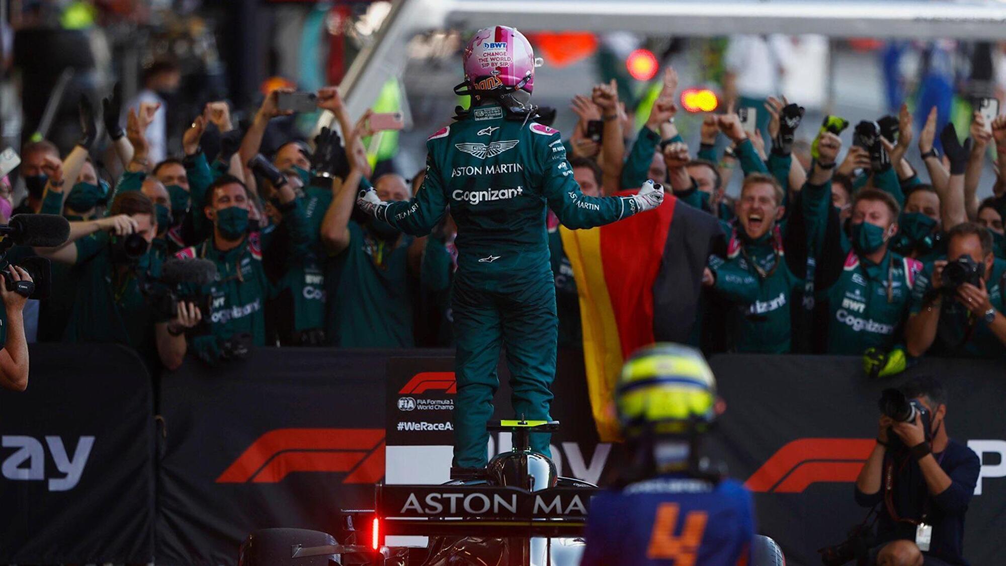 Sebastian Vettel a Baku 2021