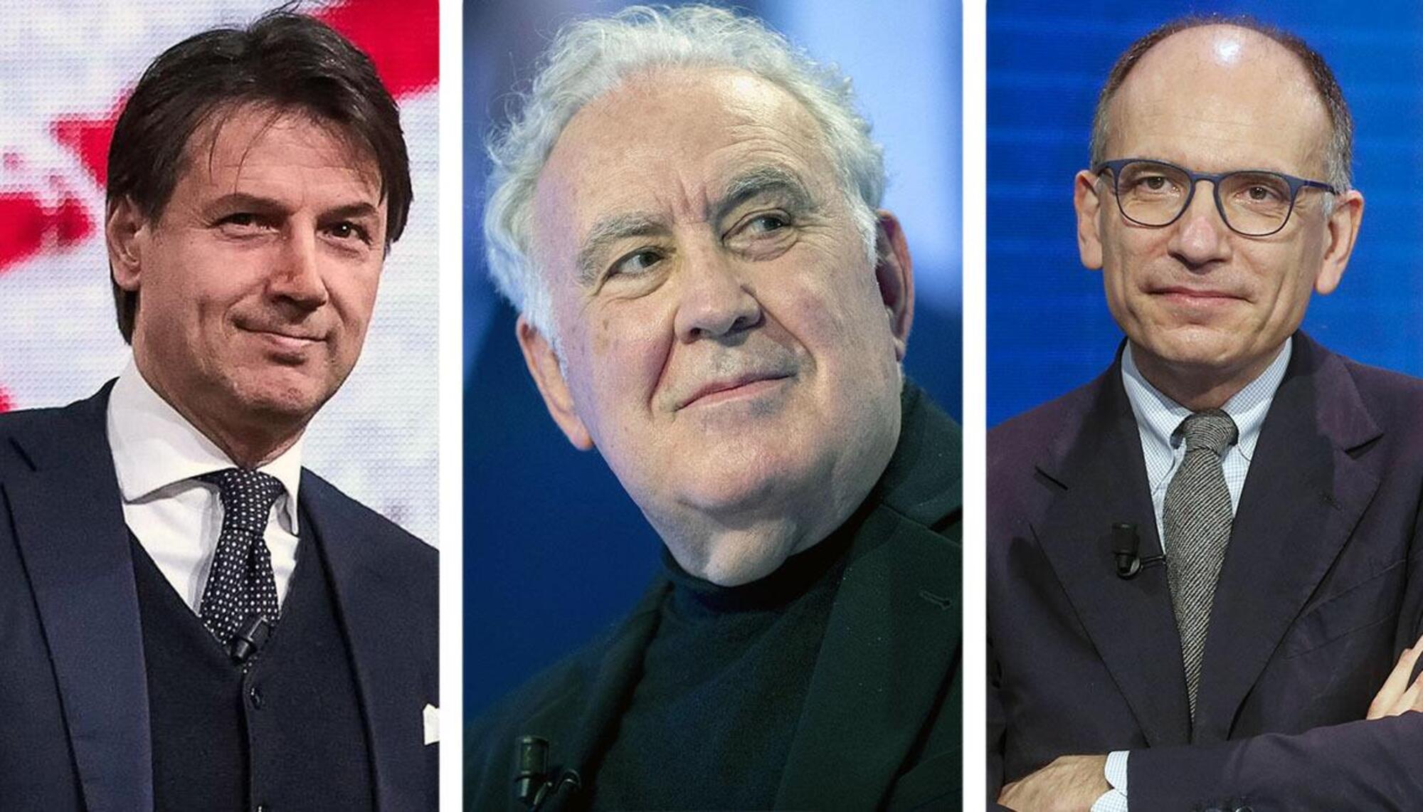 20220801 124536316 2598Giuseppe Conte, Michele Santoro ed Enrico Letta