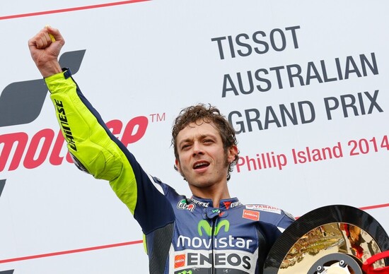 Rossi vince il GP d'Australia Rossi vince il GP d'Australia