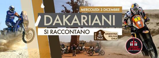 I dakariani si raccontano il 3 dicembre da Ciapa la Moto I dakariani si raccontano il 3 dicembre da Ciapa la Moto