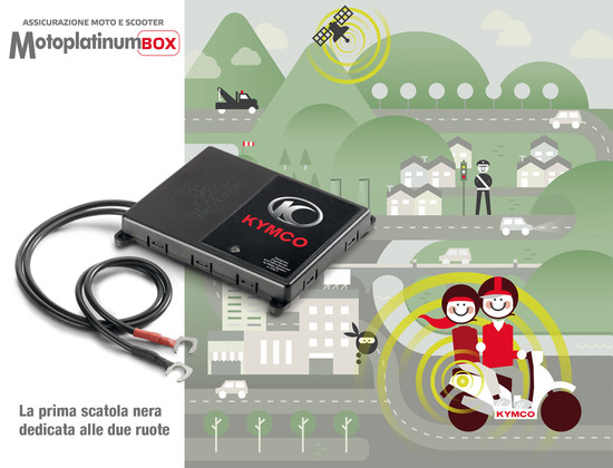 MotoplatinumBOX, la scatola nera di Kymco e 24hAssistance MotoplatinumBOX, la scatola nera di Kymco e 24hAssistance