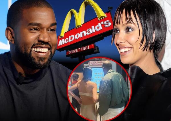 Bianca Censori con Kanye West torna a mostrare la carne... da McDonald&rsquo;s. Ma da quanto tempo Ye non vede i figli? E Kim Kardashian... [FOTO]